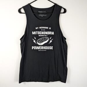 Medthusiast Medium Tank Top Mitochondria Powerhouse Science Gym Shirt Nerdy